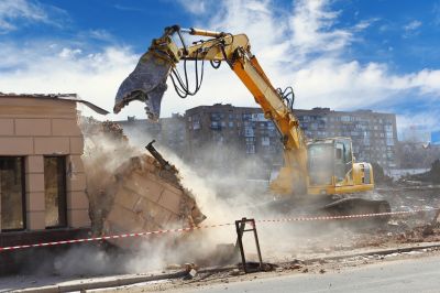Demolition Machinery at Work